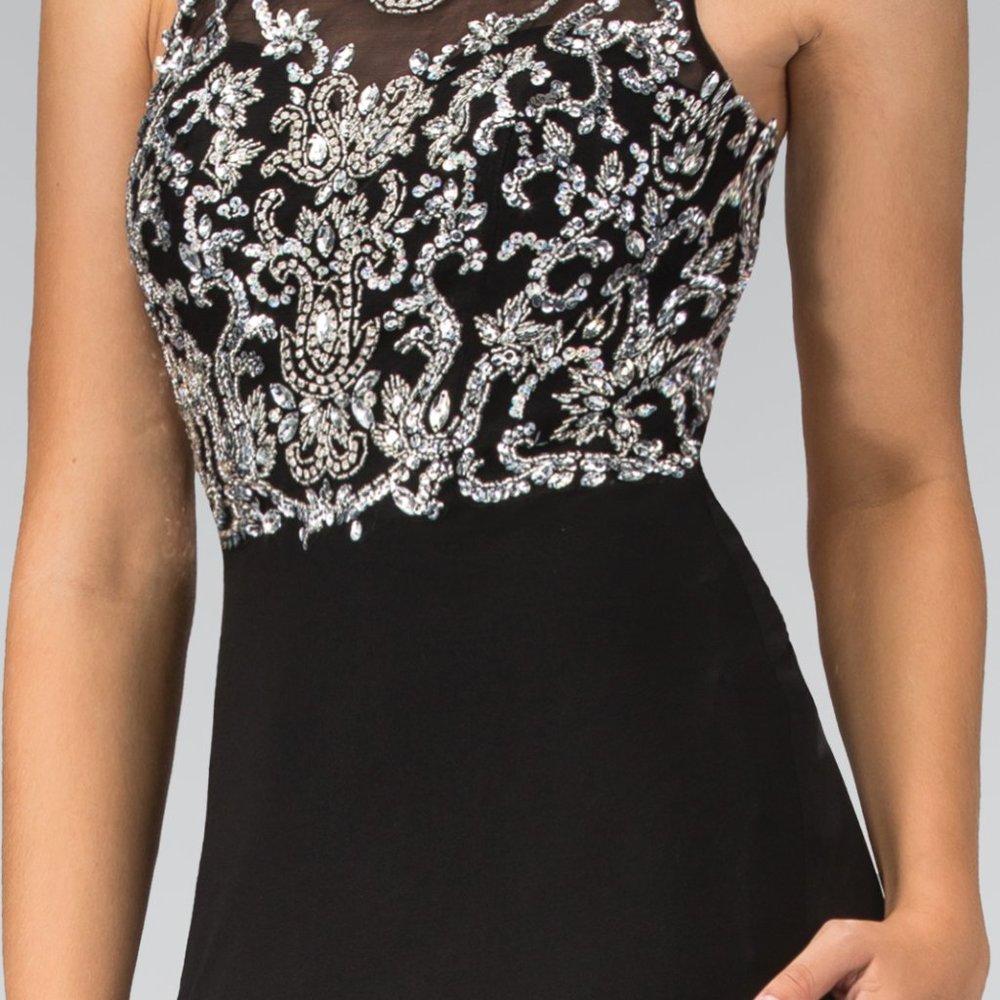 Sequined Sheath shape Prom Dress GSGL1385 - Picture 6 of 9